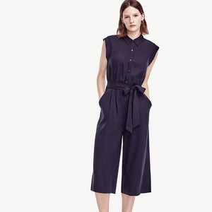 Ann Taylor Culotte Navy Blue Jumpsuit!